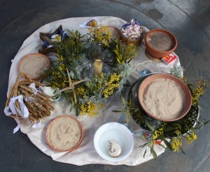 Imbolc altar 2015